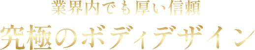 業界内でも暑い信頼 究極のボディデザイン