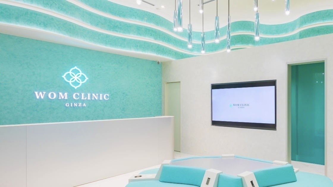 WOM CLINIC GINZA受付と待合室