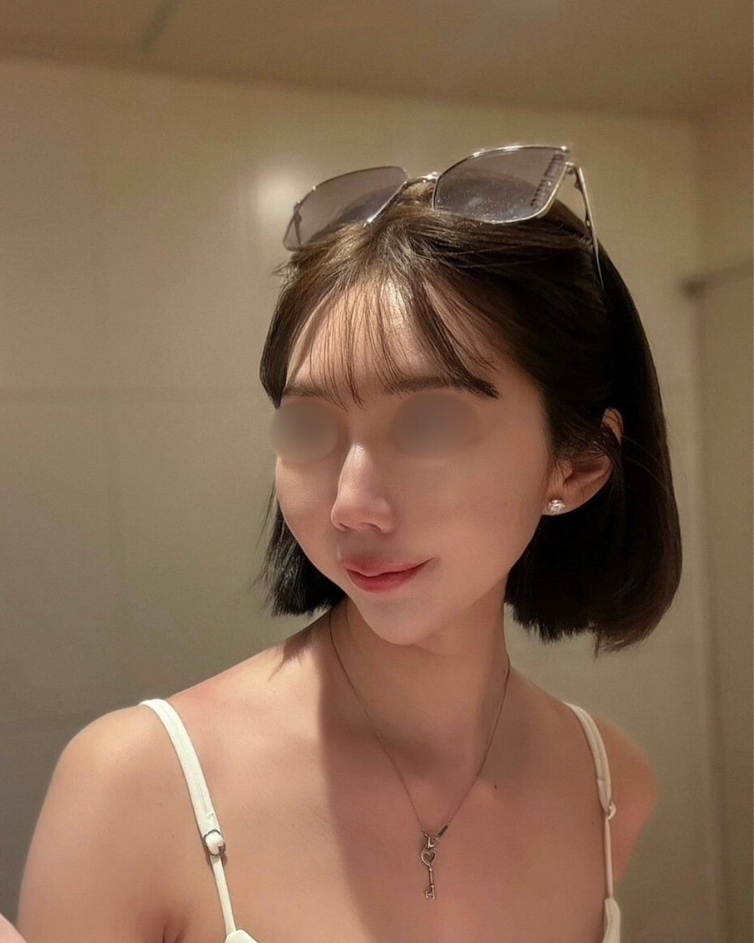 短い鼻を伸ばしてバランス良く BEFORE写真