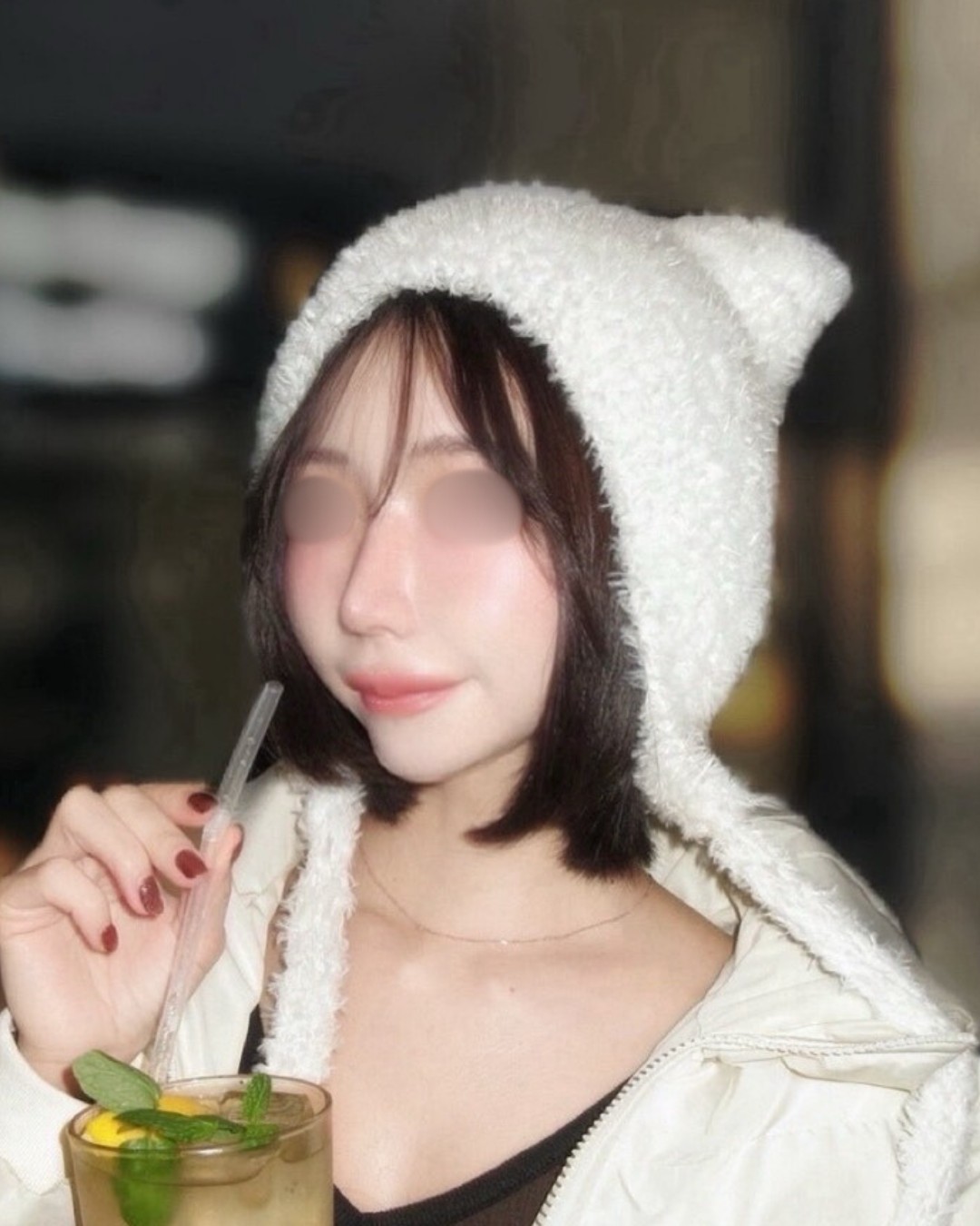 短い鼻を伸ばしてバランス良く AFTER写真