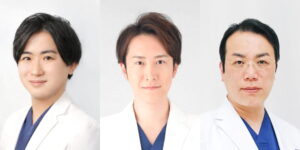 白衣を着た男性医師3人の顔写真