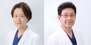 白衣を着た二人の男性の顔写真